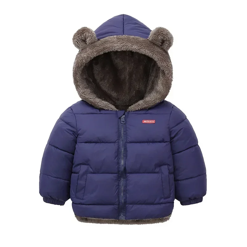 Kids Cotton Clothing Thickened Down Girls Jacket Baby Children Winter Warm Coat Zipper Hooded Costume Boys Outwear down jacket baby jacket hooded coat