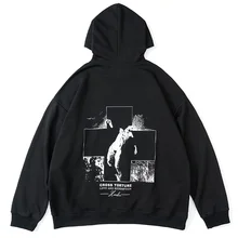 

Harajuku Graphic Hoodie Oversized Hoodies Men Streetwear Hip Hop Sweatshirt Cotton Print Fleece Pullover Winter Vintage Clothing