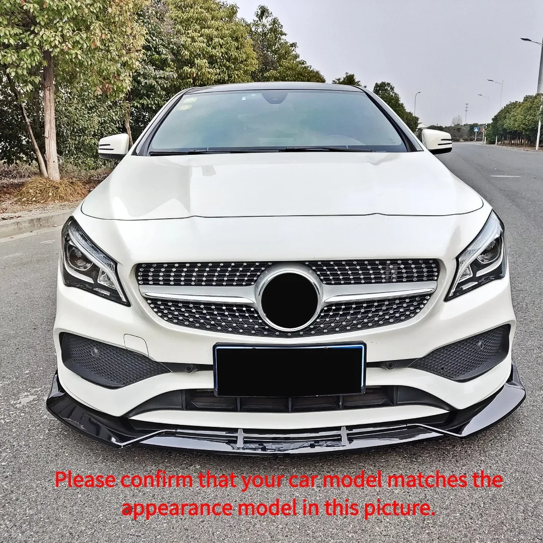 메르세데스 벤츠 CLA C117 2016-2019 프론트 디플렉터 범퍼 립 스포일러 프로텍터 스플리터 에어 댐 튜닝 액세서리 바디 키트