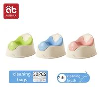 AIBEDILA Portable Potty for Kids Travel Foldable Baby Potty Training Seat Outdoor Indoor Includes cleaning brush & 50 Waste Bags 1
