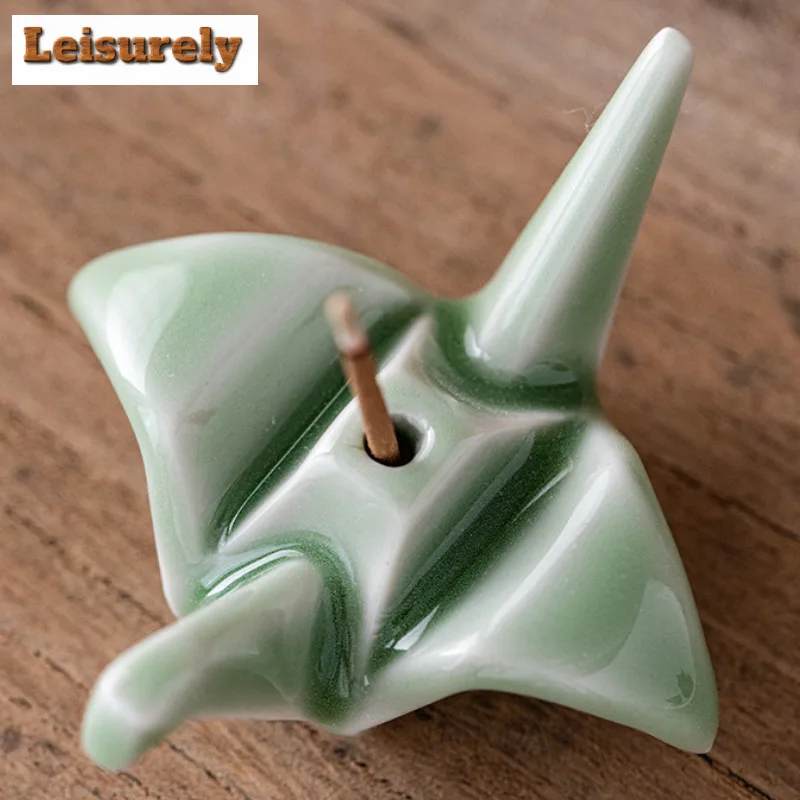 Thousand Paper Crane Incense Holder Boutique Incense Waterfall Incense Burners Consecrate Censer Tableware Supplies Ornaments