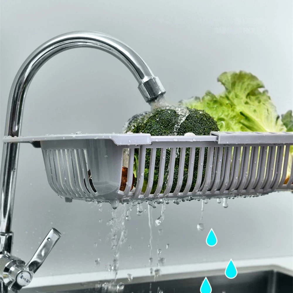 Adjustable Drainer Basket Dish Drainer Expandable 1 Adjustable Drainer Basket Dish Drainer Expandable 1