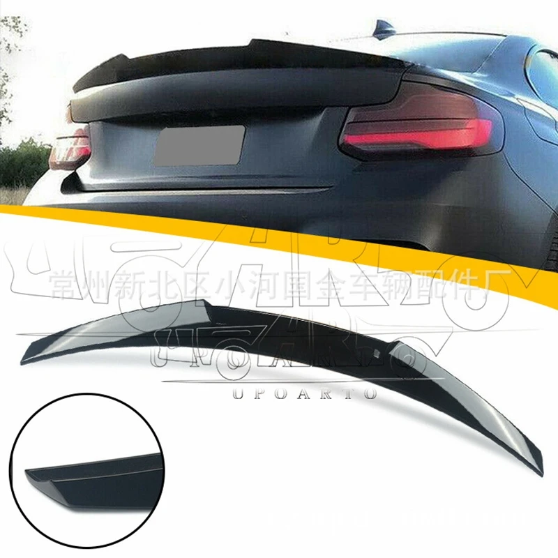 

For BMW 2 Series F22 2 Doors 2014-2021 high quality ABS Plastic Unpainted Color Rear Spoiler Wing Trunk Lid Cover Car Styling