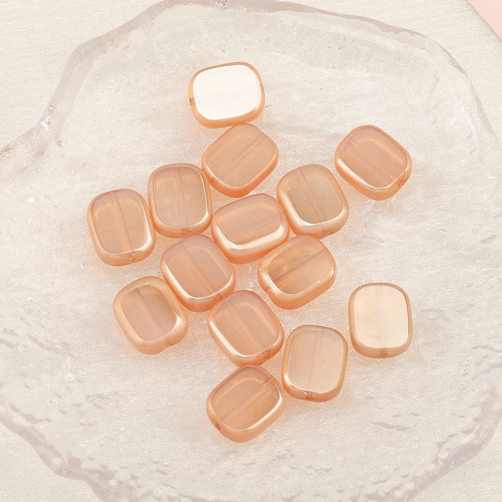 Cordial Design 10*12MM 300pcs DIY Crystal Beads/Hand Made/Rectangle Shape/Aurora Effect/Glass Bead/Jewelry Findings & Components - cordial