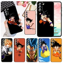 

Goku Anime Dragon Ball For Samsung Galaxy S22 S21 S20 FE Ultra Pro Lite S10 5G S10E S9 S8 Plus Black Soft Capa Phone Case