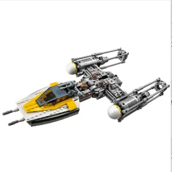 MOC 75172 우주 전투 Y-윙 스타파이터 폭격기 모델 빌딩 블록, 기술 벽돌, DIY 조립 장난감, 어린이 선물, 691 개