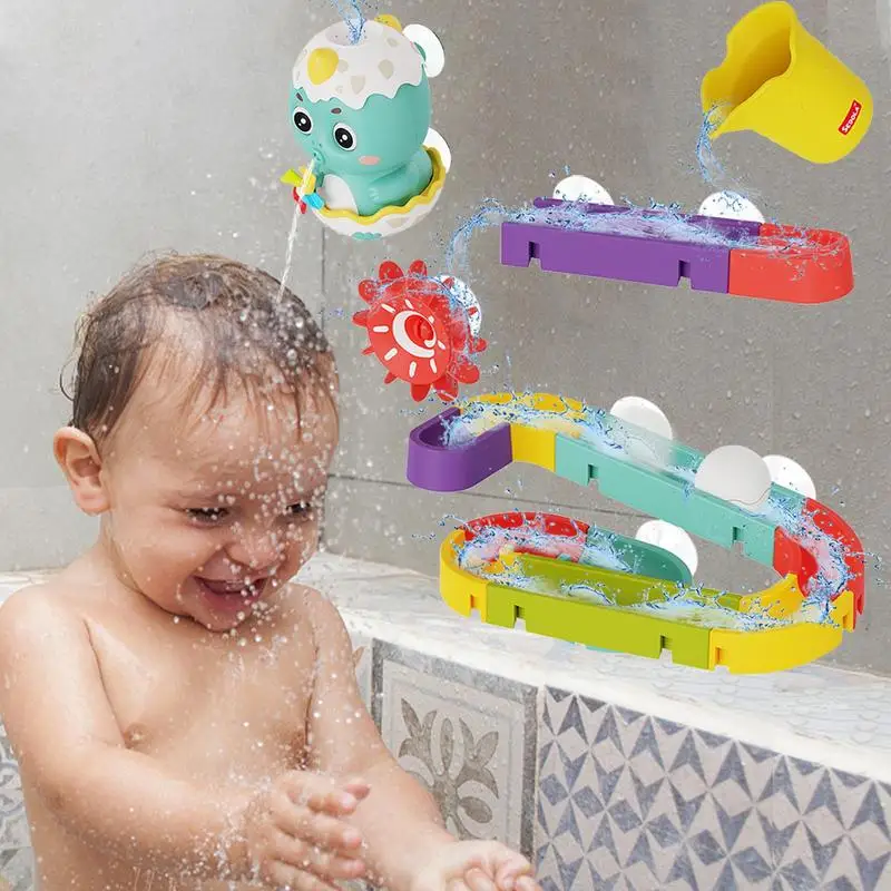 

Kid Bath Toys Dinosaur Spinner Shower Play Toy With Orbit Floating Squirting Toys For Boys And Girls Shower Toy Set For Kids