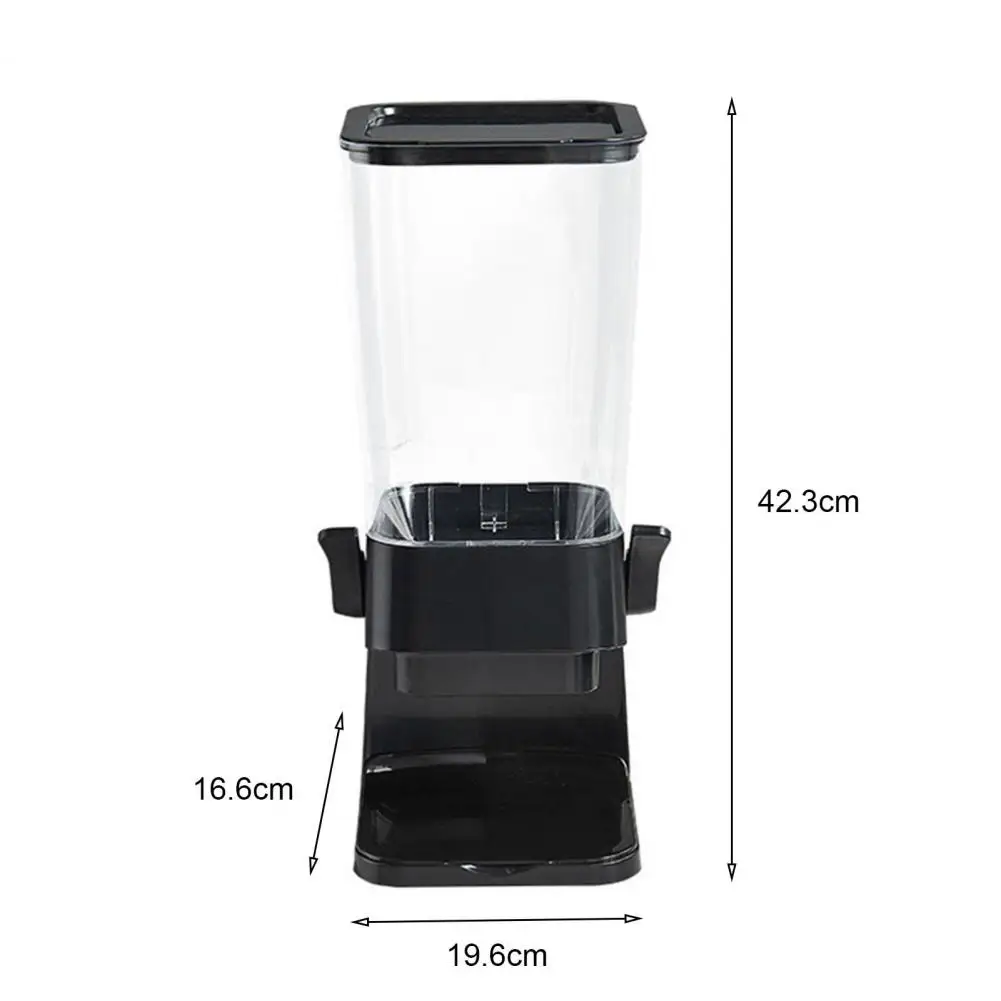 5.5L Cereal Dispenser Sealed Lid Transparent Box Moisture Proof Dust-proof Reusable Dried Food Rice Grain Nut Container 6