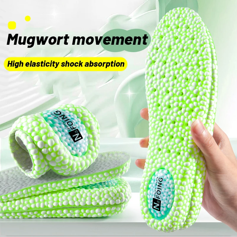 Description Picture 4 of itemNew High Elastic Soft Memory Foam Sport Insoles for Shoes Boost Shock Absorption Breathable Running Accessories For Soles
