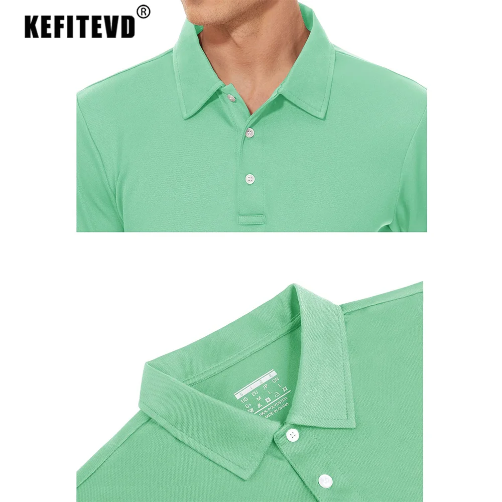 Men's Polo Shirts Short Sleeve T-Shirts Moisture Wicking Quick Drying Fishing Climbing Hiking Golf Wear sport t shirt