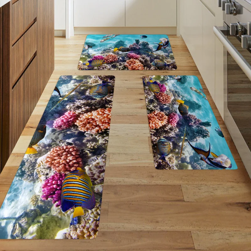 Ocean-Fish-Print-Rugs-Kitchen-Mat-Entrance-Doormat-for-Living-Room-3d ...