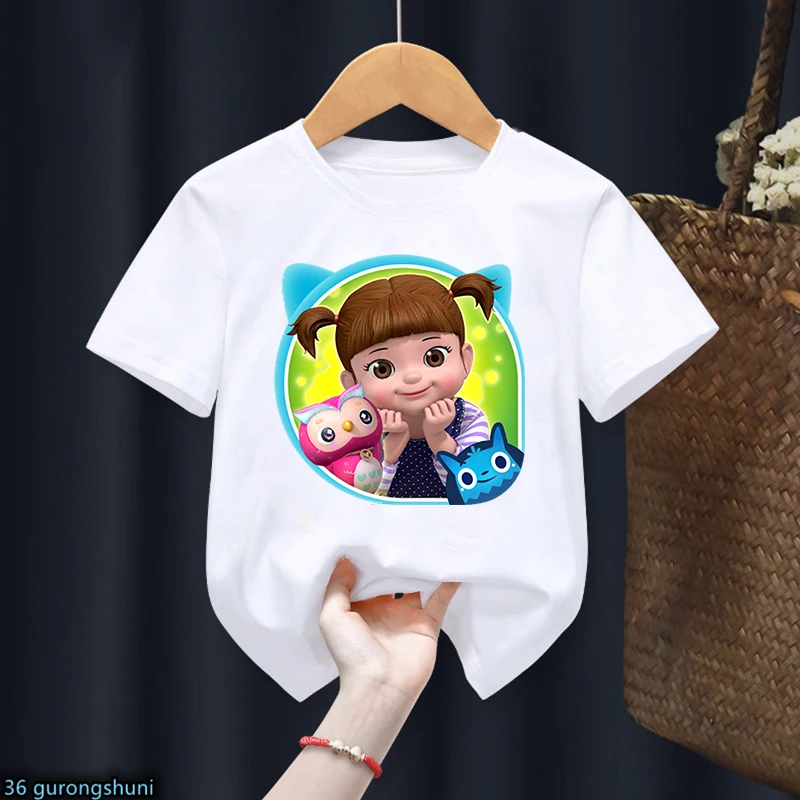 2022 Fashion Children Tshirt Cute Tayo And Little Friends Car Cartoon Print Boys T-Shirt Summer Girks Shirt Toddler Tshirt Tops children's t shirt with animals	