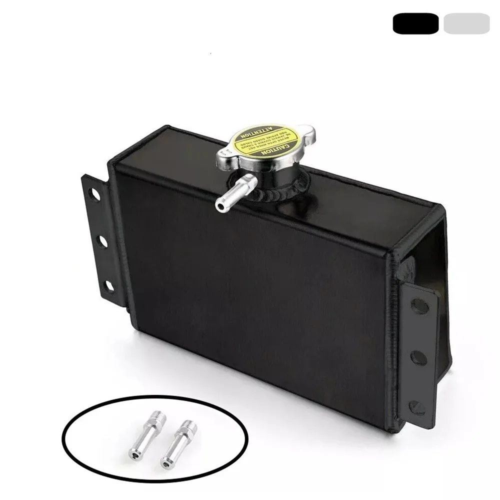 

Aluminum 1.6L Coolant Expansion Fill Tank Overflow Reservoir Oil Catch Can Fuel Surge Tank For Civic 240SX WRX Acura