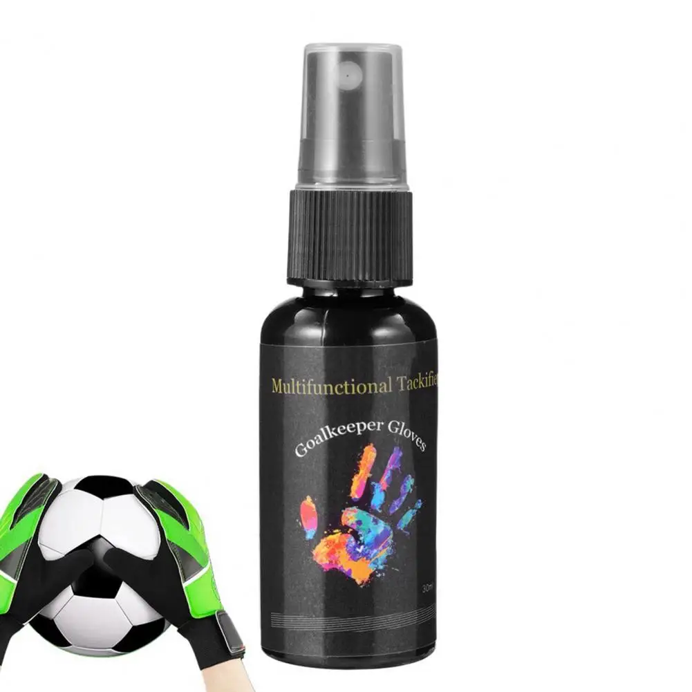 

Glove Grip Spray Portable Lightweight Soccer Goalkeeper Glove Tackifier Spray Enhance Grip with Sticky Glue 30ml Spray Bottle