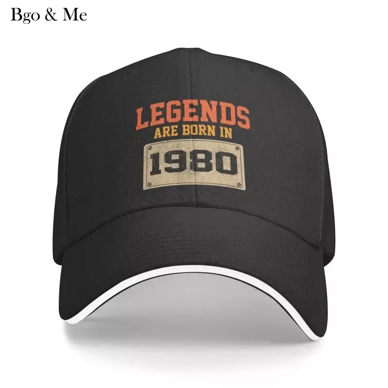 

2023 New Classic Born In 1980 Birthday Gift Baseball Cap Women Men Personalized Adjustable Unisex Dad Hat Summer