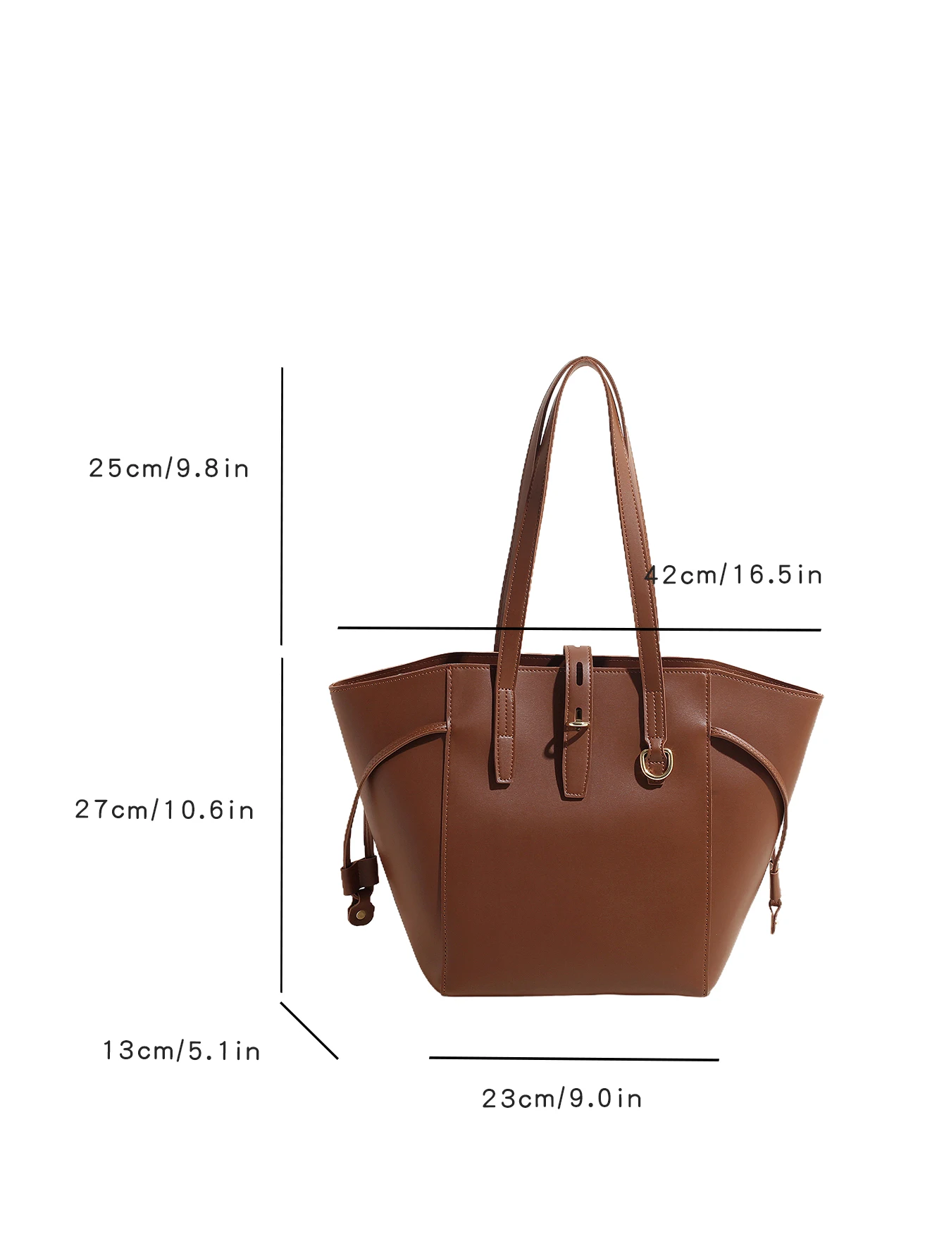 حقيبة يد نسائية من الجلد بتصميم كلاسيكي بكتف واحد...