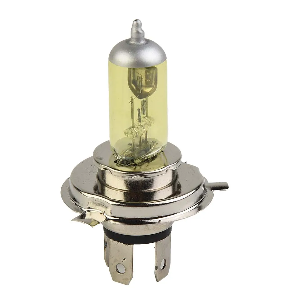 

1x H4 55W H4 3000K Car Xenon Gas Halogen Headlight Headlamp Lamp Bulbs Yellow Shell Beam Headlight Bulb Light Lamp