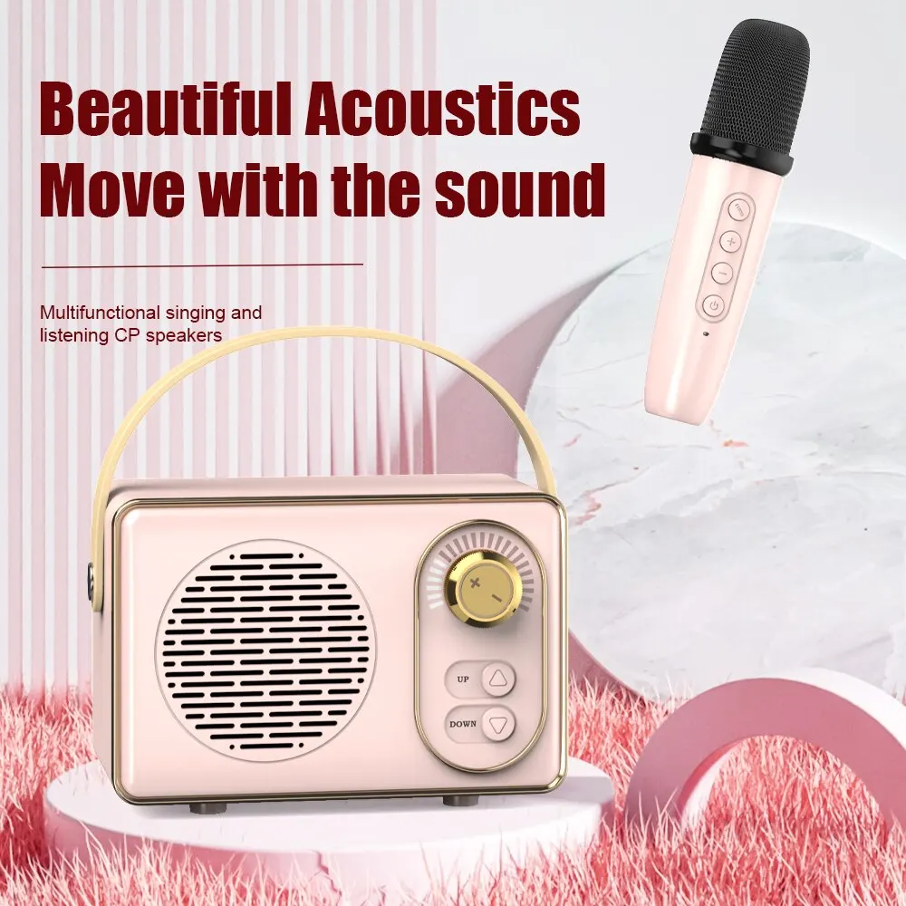 Kawaii Bluetooth Speaker Portable Retro TWS Speaker Child Cute Pet Mini  Music Box with Night Light TF Player Hands-free Call - AliExpress