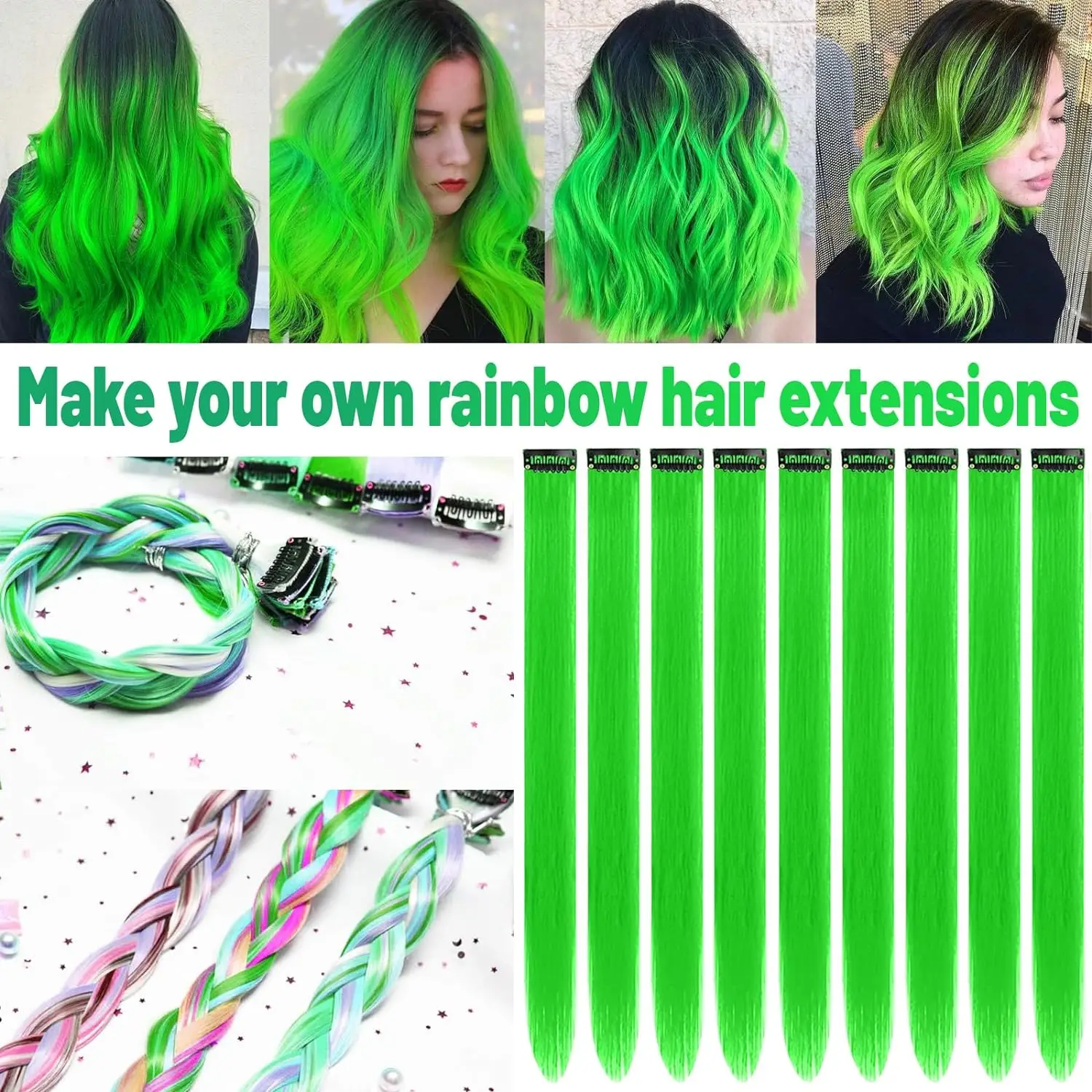 Colored Hair Extensions Clip 5