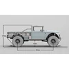 TWOLF 1/8 M715 High Simulation Climbing Car RC Remote Control Model Toy Car Kit Version All Metal CNC 4