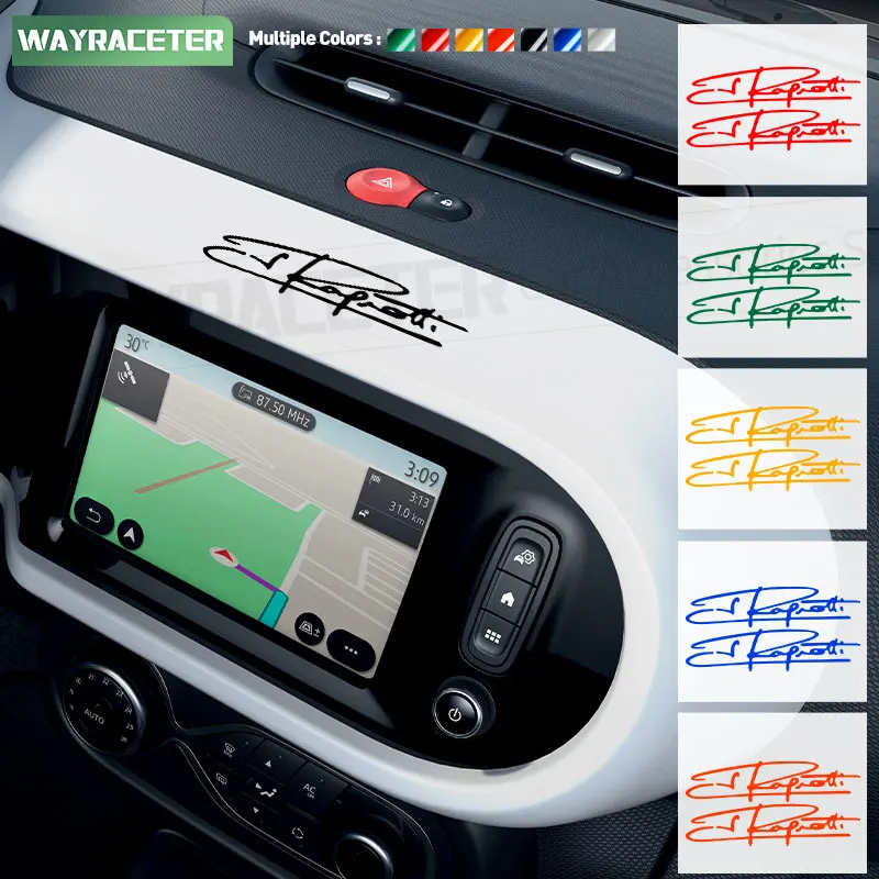 2PcsJeanRagnottiSignatureStickerCreativeReflectiveVinylDecal