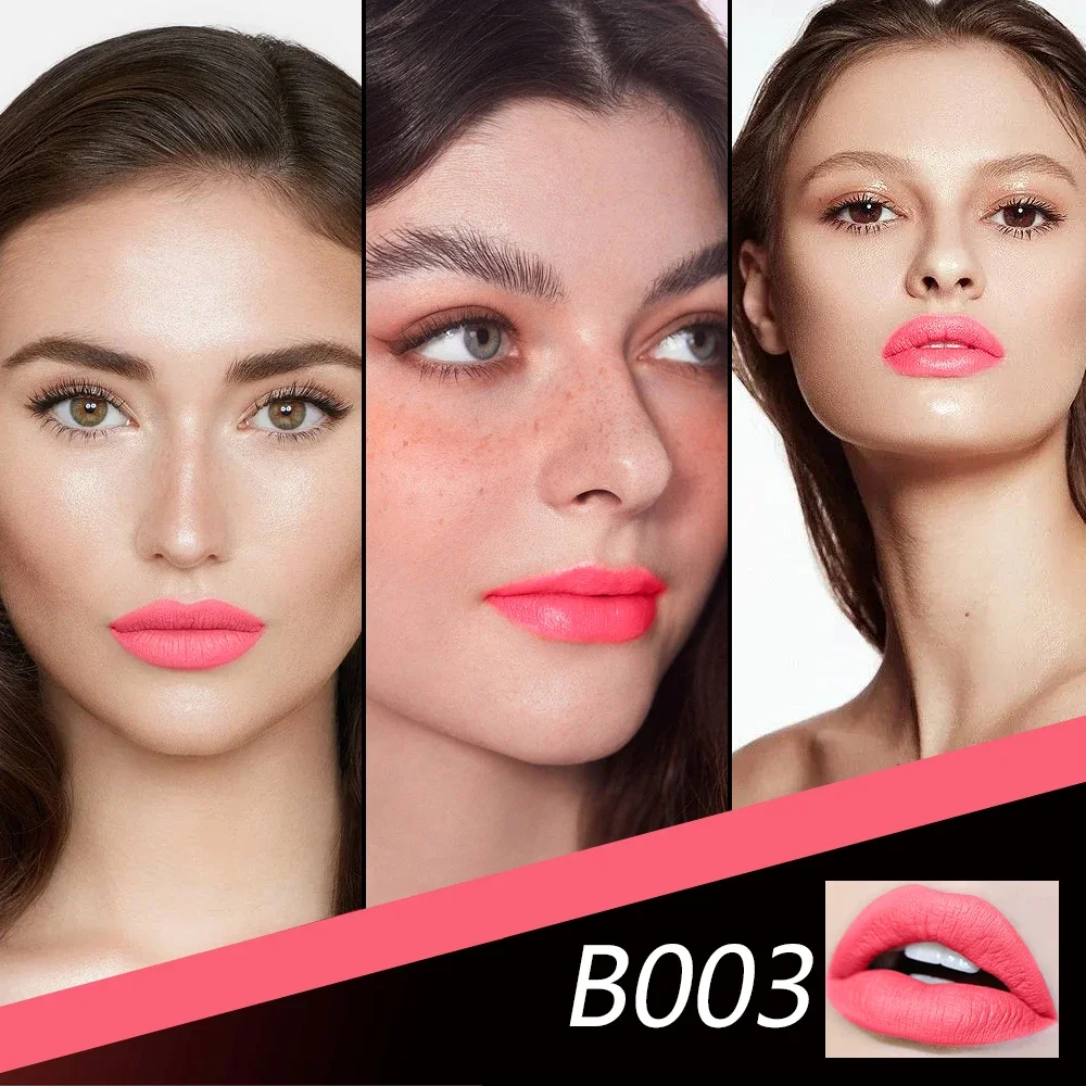 thumbnail image 1 of Hot Barbie Pink Matte Pink Lipstick for Women Long Lasting Lipstick Waterproof No Dry Feeling Creamy High Pigmented Formula, 1 of 5