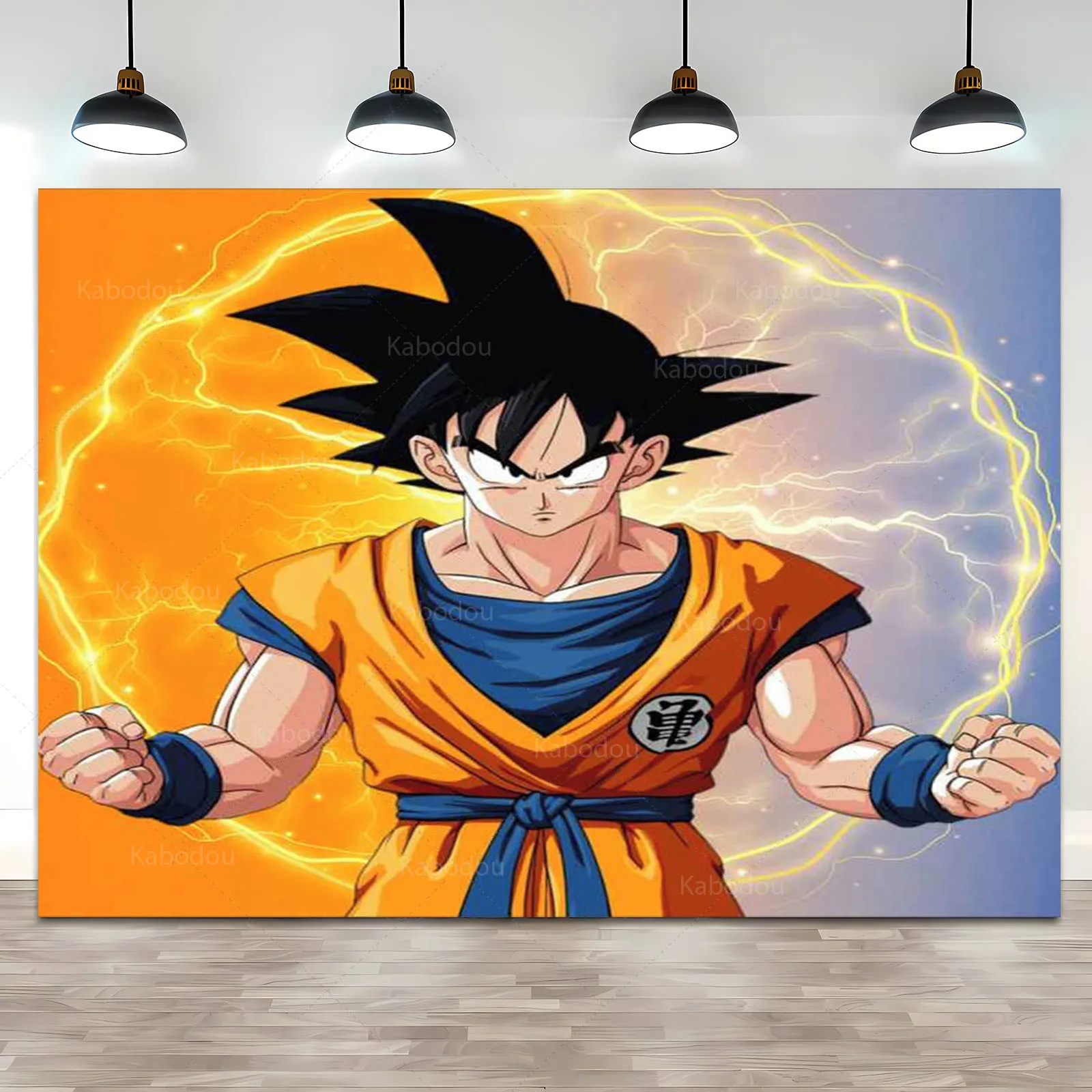 ドラゴンボールZ悟空のパーティーの背景、誕生日の写真の背景