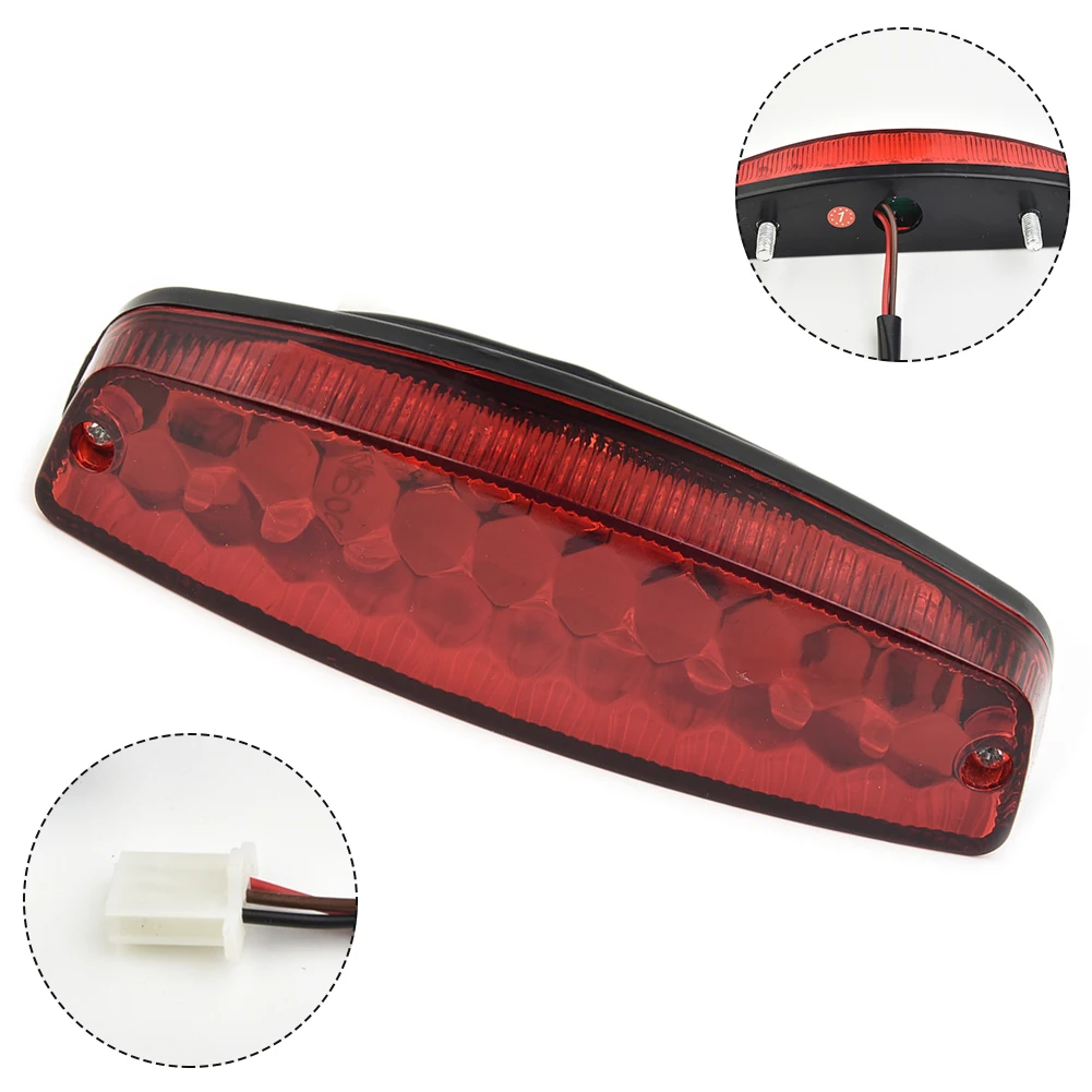 

Motorcycle LED 3 Wire 12V Brake Stop Lights License Taillight Red For ATV Off-Road Signal Lamp Accessories Auto Bulb