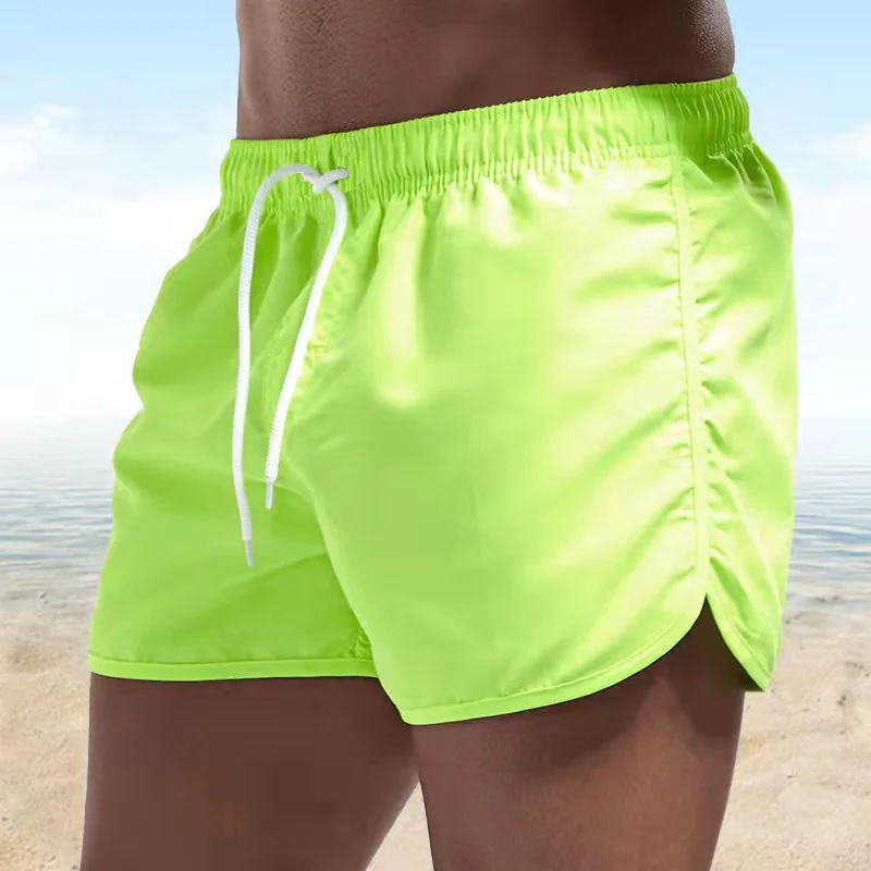 2025 New Summer Men's Swimwear Shorts Brand Beachwear Sexy Swim Trunks Men Swimsuit Low Waist Breathable Beach Wear Surf - 5