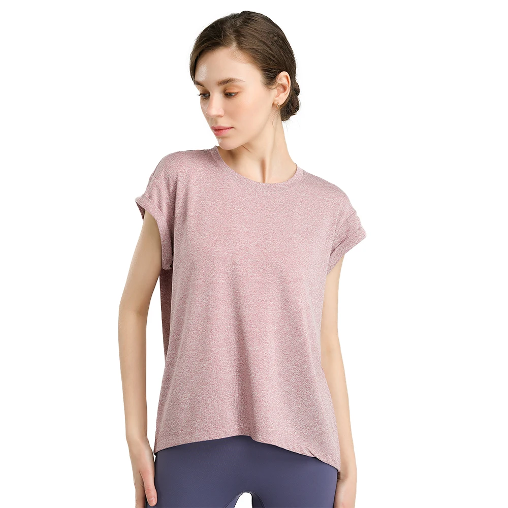 Fitness Tshirt Women Short Sleeve Polyester Fast Dry Hollow Back Bandage Gym Running Workout Yoga Sports Casual Shirts Plus Size