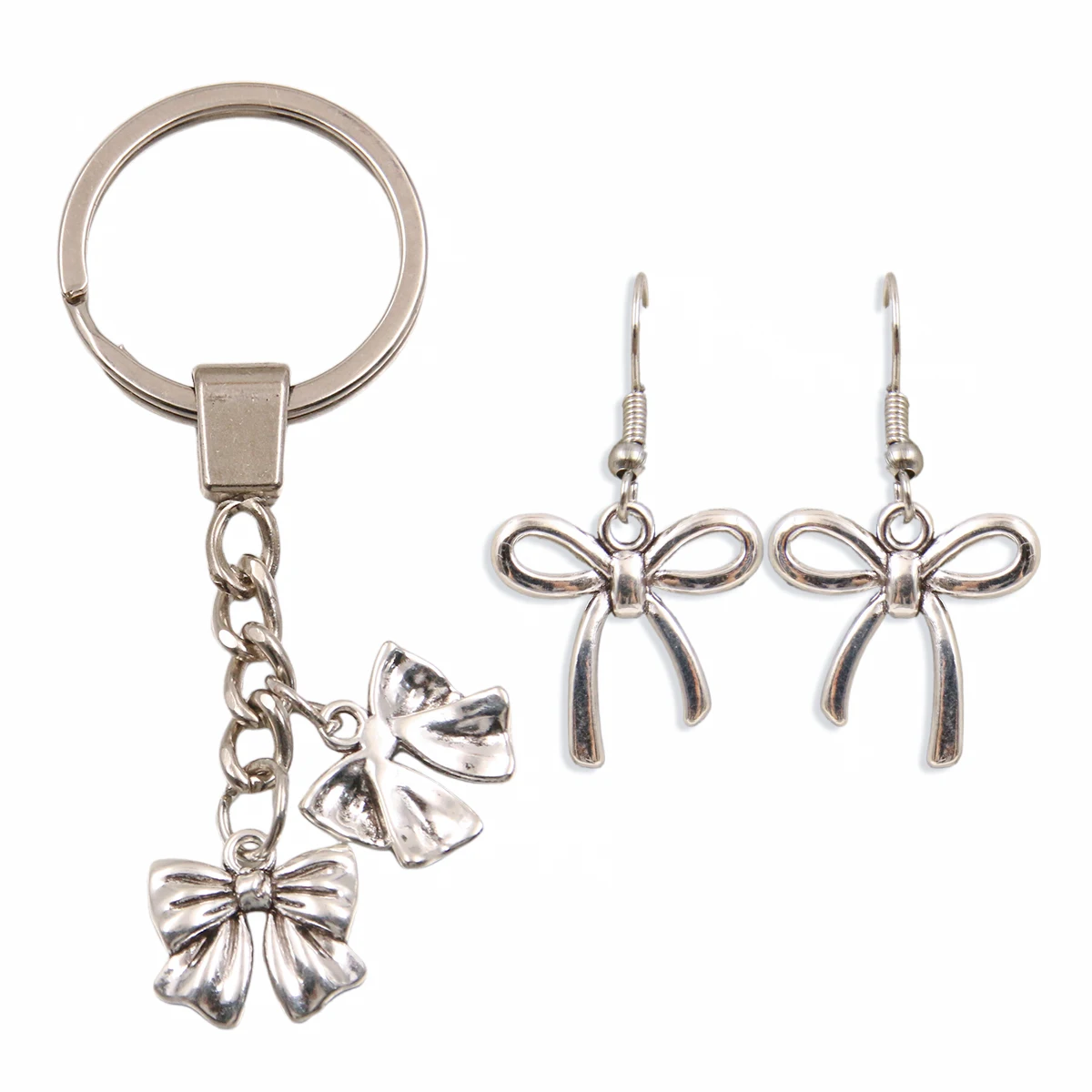 Metal Alloy Bow Charms 20Pcs 3 Style for Jewelry Making DIY