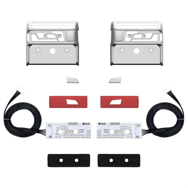 Fanale Posteriore LED In Metallino Per Camion RC Tamiya 1/14 Scania R730 R620 R470 - CGRC