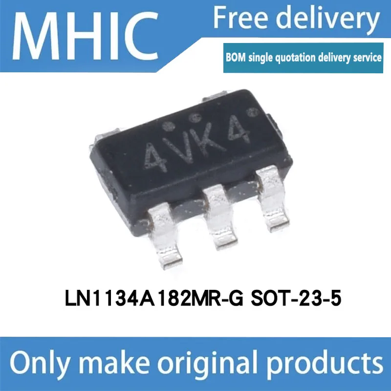 

100PCS ~ 500 PCS/LOT LN1134A182MR-G 4VK4 SOT23-5 Baru Asli
