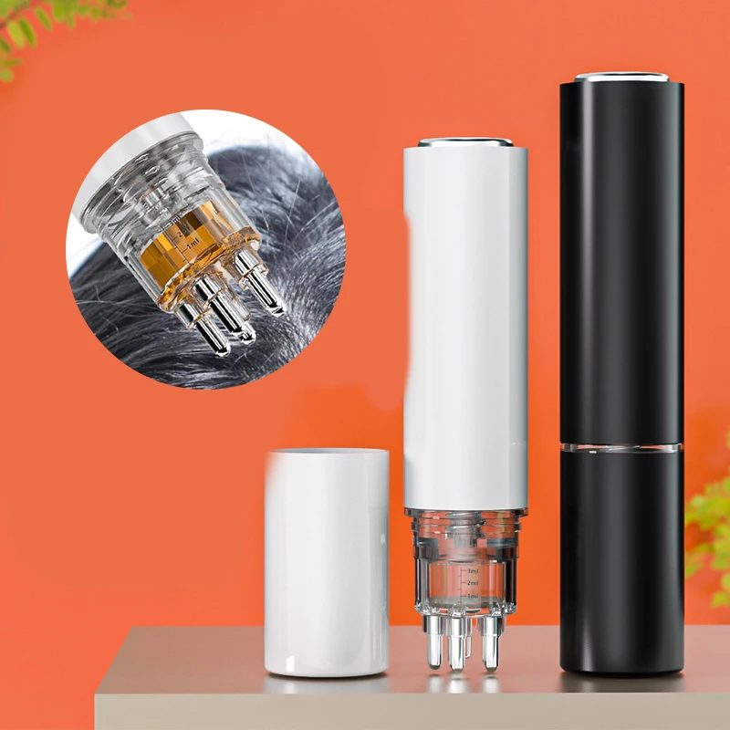 

Аппликатор для кожи головы с 5 иглами, жидкая расческа для лечения кожи головы, эфирное масло, направляющий массажер, насадка на сыворотку для роста волос