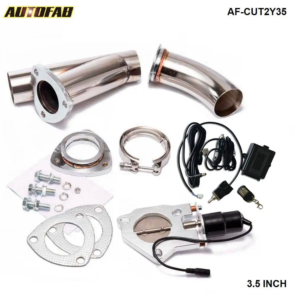 3.5" Elextric Exhaust Catback/Downpipe Cutout W/Switch ByPASS Valve Kit + Remote For Honda Accord 2Dr/4Dr AF-CUT2Y35 | Автомобили и