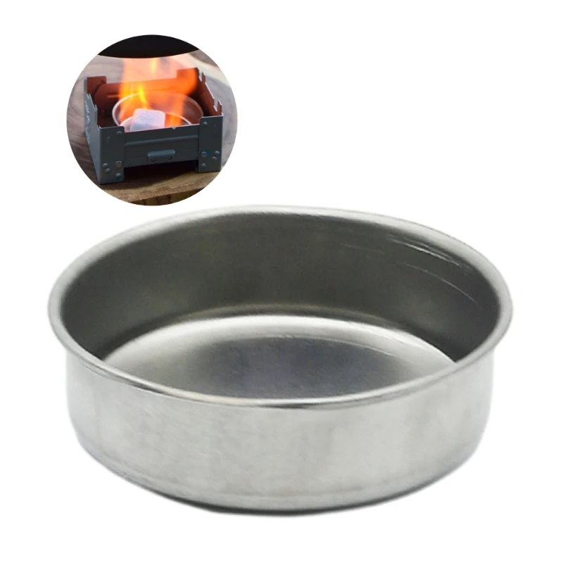 Description Picture 3 of itemThickened Solid Fuels Stove Small Backpacking Stove Folding Camp Stove Outdoor Pocket Cooker Solid Alcohols Stove