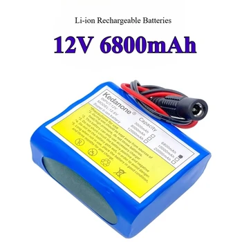 Batterie ricaricabili agli ioni di litio da 12 V 6800 mAh per il monitoraggio con apparecchiature di monitoraggio della scheda di protezione dei pacchi di batterie al litio BMS