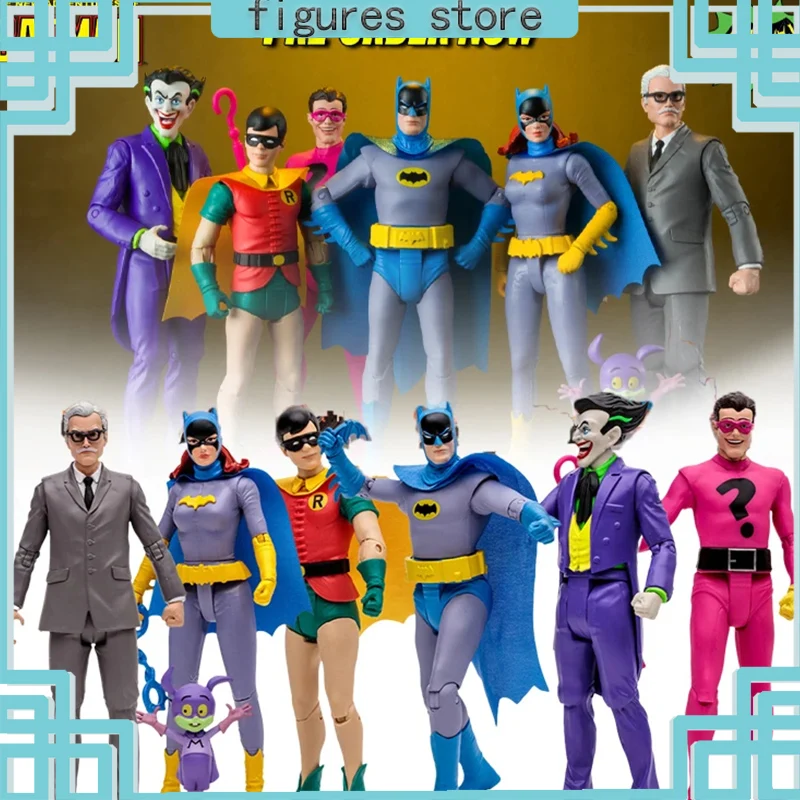 

Mcfarlane Dc ретро новые приключения БЭТМЕНА РОБИН Гордон бэтгерн ридлер 6 дюймов фигурки аниме фигурки модели статуя