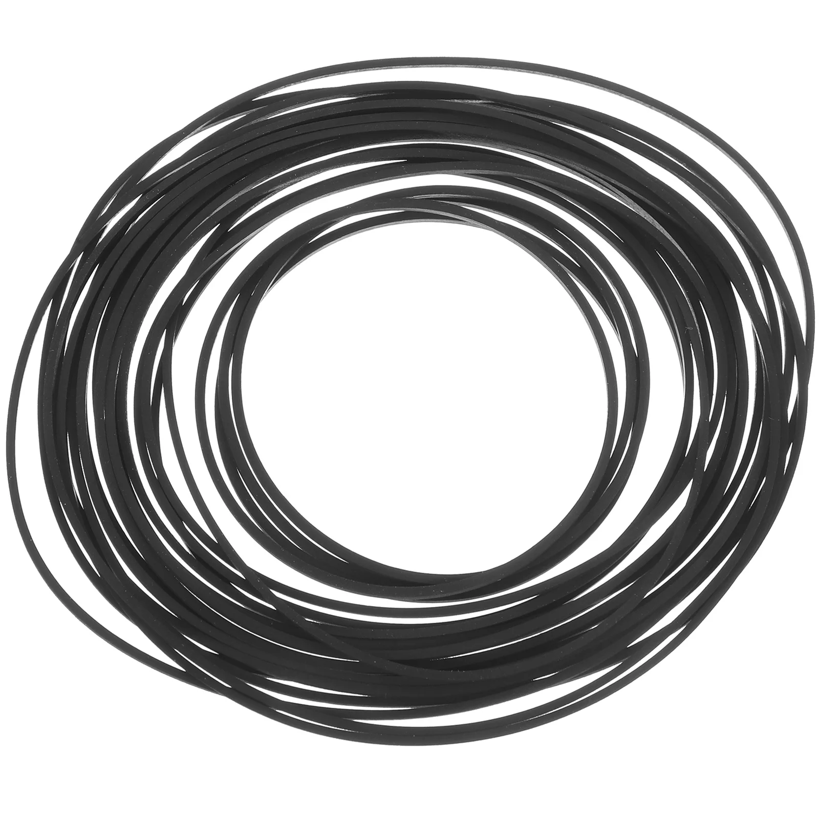 20 팩 1mm 정사각형 접이식 카세트 벨트 35-85mm 레코더 고무 플레이어 데크 드라이브 교체 DJ 장비 액세서리
