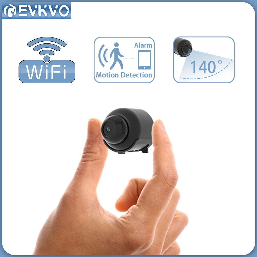 

EVKVO 1080P Wide Angle WIFI Mini Camera Indoor Home Security Surveillance Camera Motion Detection IR Night Vision IP Camera