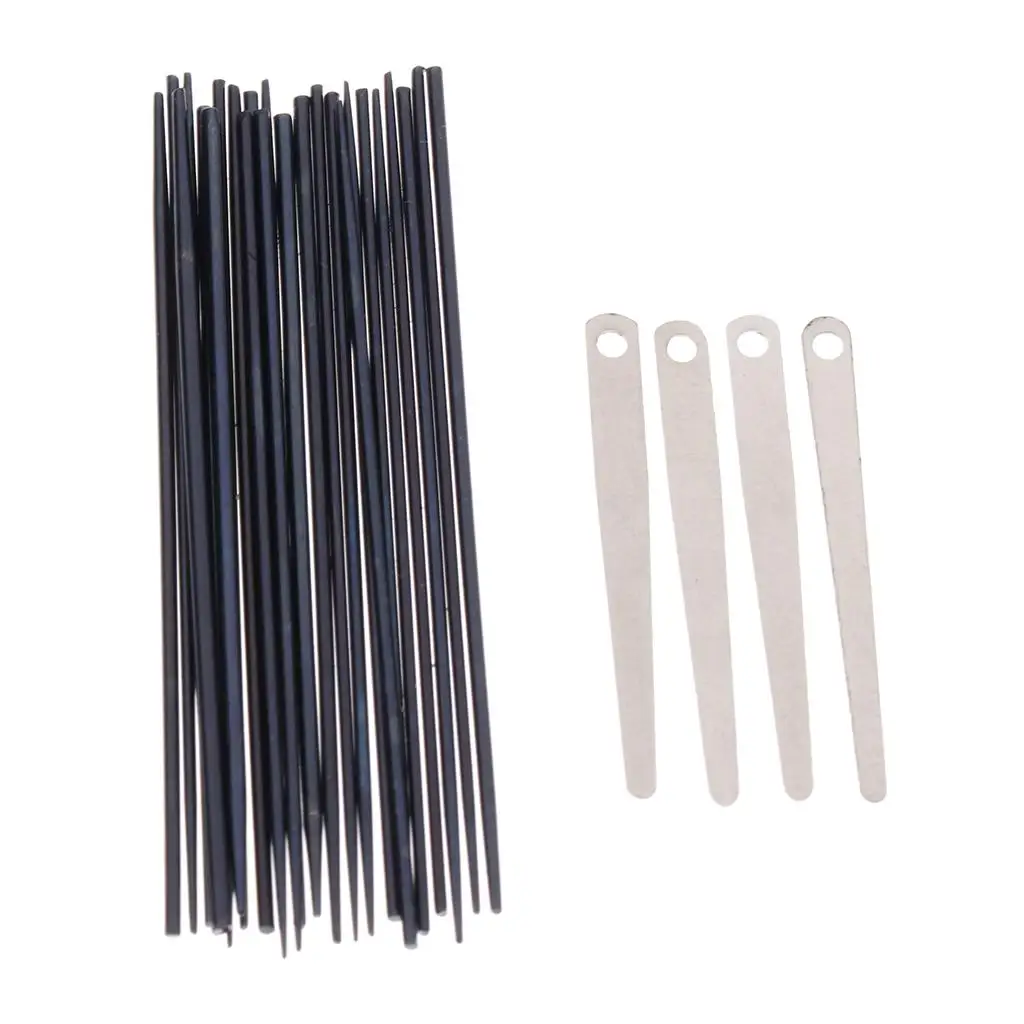 Saxophone Accessories 1 Set 24pcs Sax Spring Needles + 4pcs Sax Spring Leaf Screws DIY