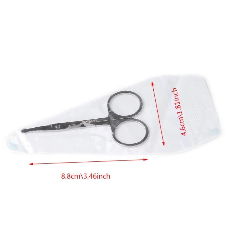 50LD Fashion Stainless Steel Nose Hair Scissors Ear for Facial Trimmers Cut Beauty To 6