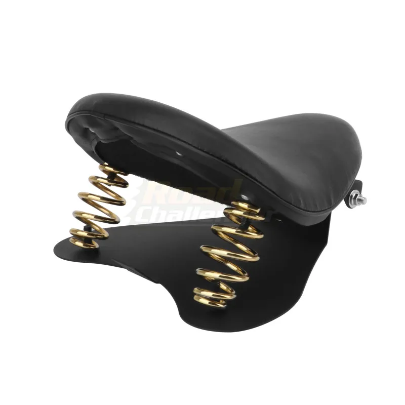 ZHANGTONG Sièges Moto Selle Solo De Moto Rétro Marron/Noir + Support à