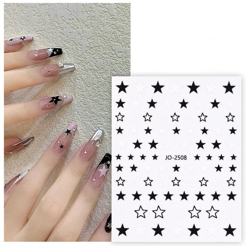 

Nail Decal Stickers Star love bow stickers French Manicure Tips Decoration Templates Nail Decoration For Nail Tips Beauty