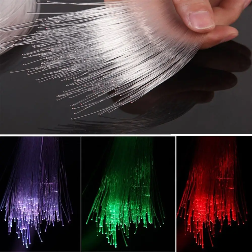 50mx0.75mm Fiber Optic Cable 0.75MM/1MM Plastic End Glow PMMA Led Light Clear DIY For LED Star Sky Ceiling Light