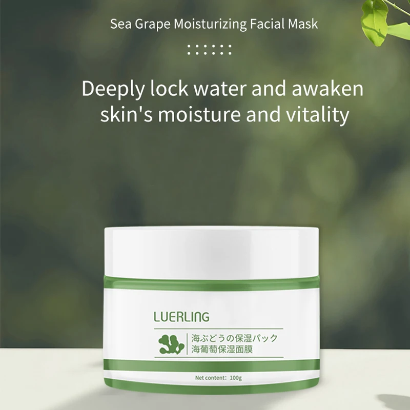 

LUERLING Sea Grape MUD Film Facial Mask For Skin Mask Care Deep Moisturizing Skin Activating Lotion Anti Dry Skin Moisturizing