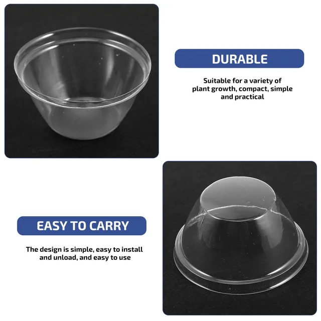 Cove Dome Műanyag Fedelek Termesztése Csészék Átlátszó Fagyasztás Kert Tiszta Melegítés Téli Hidroponikus Csengő - Image 2