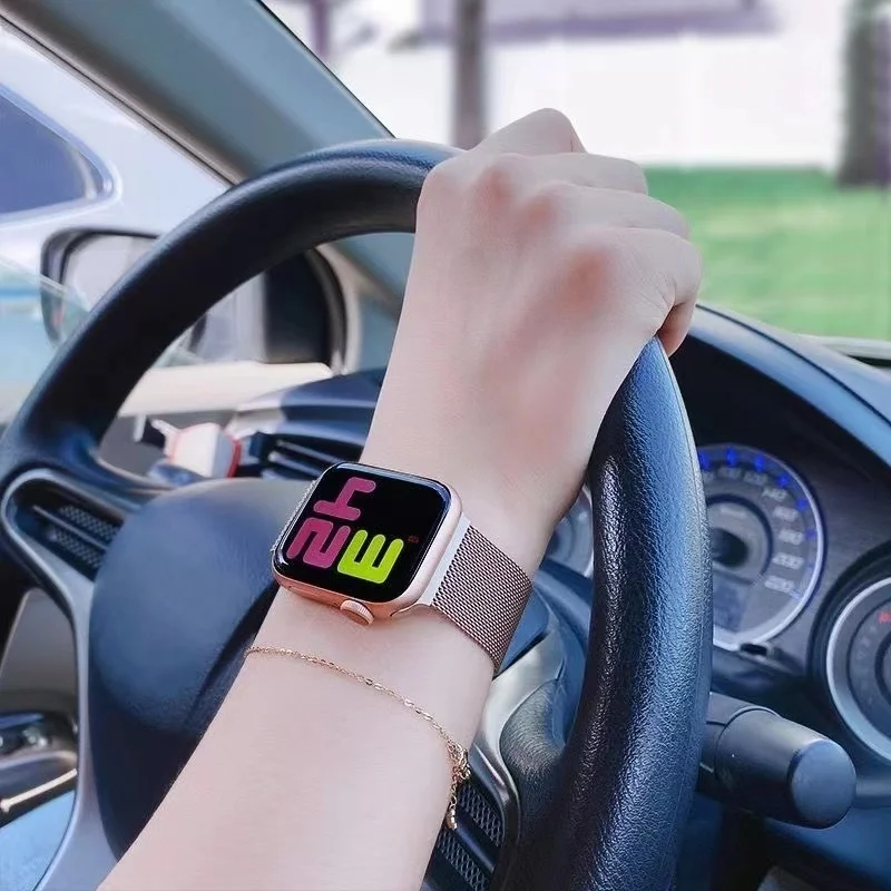 Sleek Milanese Apple Watch Bracelet Strap