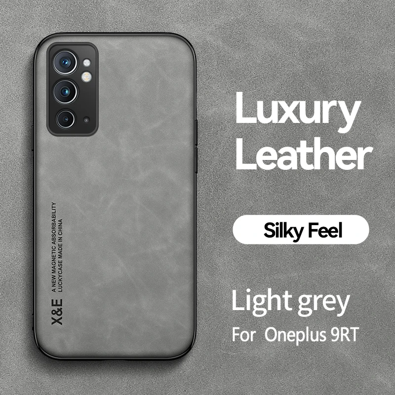 Luxury Leather Texture Magnetic Stand Holder Phone Case - Elegant Back Cover