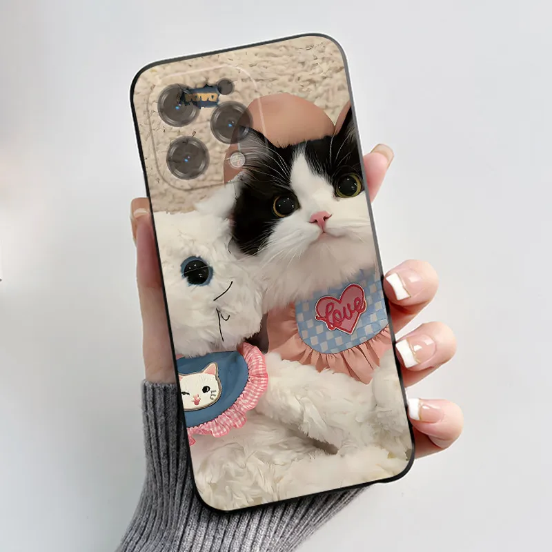 Adorable Cartoon Soft Silicone Protective Phone Case Cover